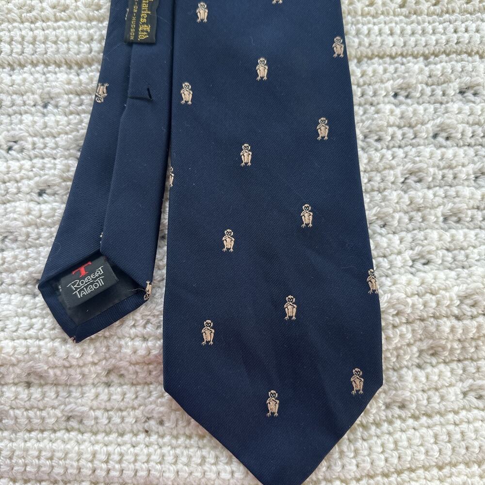 John Charles LTD Robert Talbott Monkey Tie 70% Silk Hand Sewn